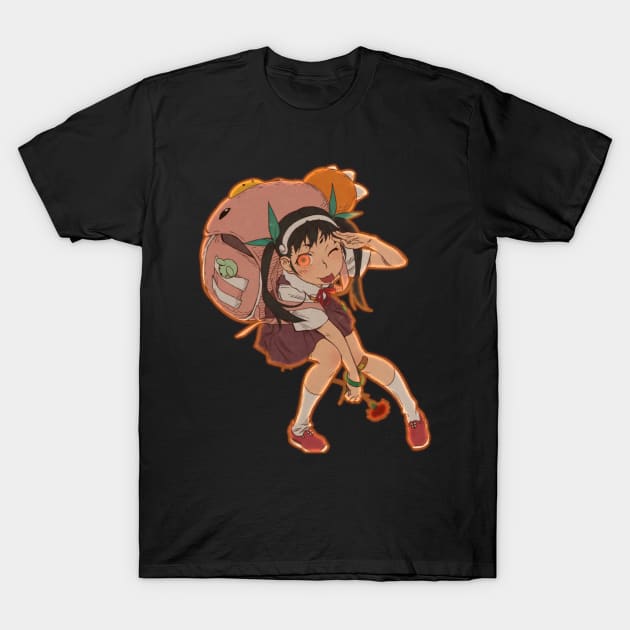 hachikuji mayoi T-Shirt by Sparkledoom